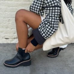 HUEY H2O BOOTS BLACK LEATHER(Huey H2o Boots In Black Leather) -Dolce Vita Shop 17 1 4c4fa668 8fc5 4525 8858 864ef3f8509d