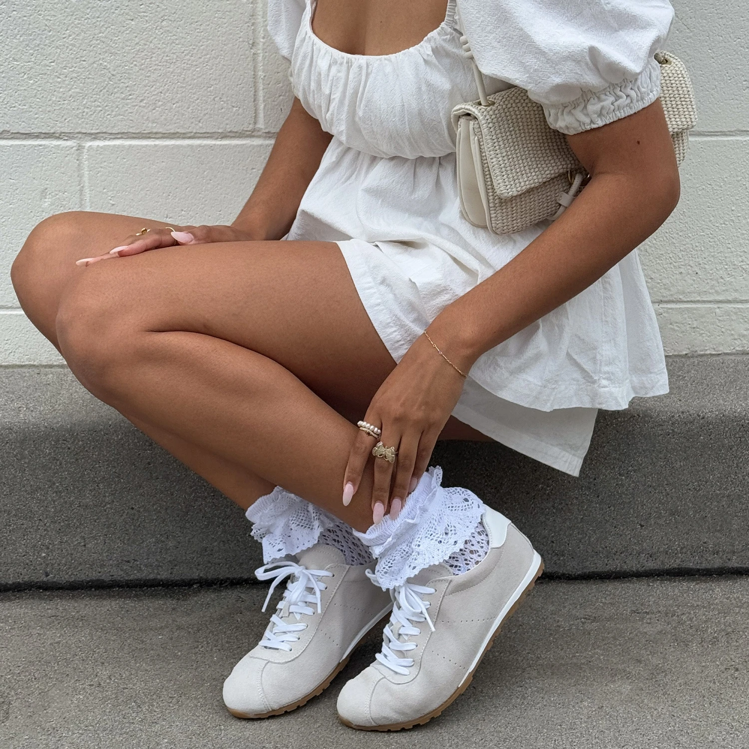 WHIMSY LACE ANKLET SOCKS WHITE(Whimsy Lace Anklet Socks White) 6 WHIMSY LACE ANKLET SOCKS WHITE(Whimsy Lace Anklet Socks White) - Image 6