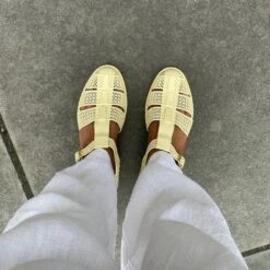 HOLIS 3D SANDALS LT YELLOW(3d Holis Sandals Lt Yellow) -Dolce Vita Shop 40Remonia HILOS 3D WOVEN BUTTER YELLOW 3