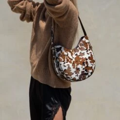 BREE SHOULDER BAG COCOA CALF HAIR(Bree Shoulder Bag Cocoa Calf Hair) -Dolce Vita Shop 40stepholejn BREE COCOA TAURUS