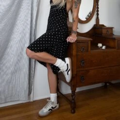 REBEL SNEAKERS WHITE BLACK LEATHER(Rebel Sneakers White Black Leather) -Dolce Vita Shop 40stepholejn REBEL BLACK WHITE 7