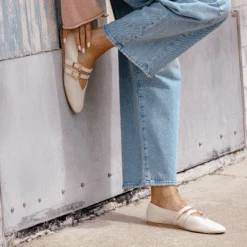 BAYLEE BALLET FLATS IVORY LEATHER(Baylee Ballet Flats Ivory Leather) -Dolce Vita Shop 40theguardianmgmt BAYLEE IVORY 2