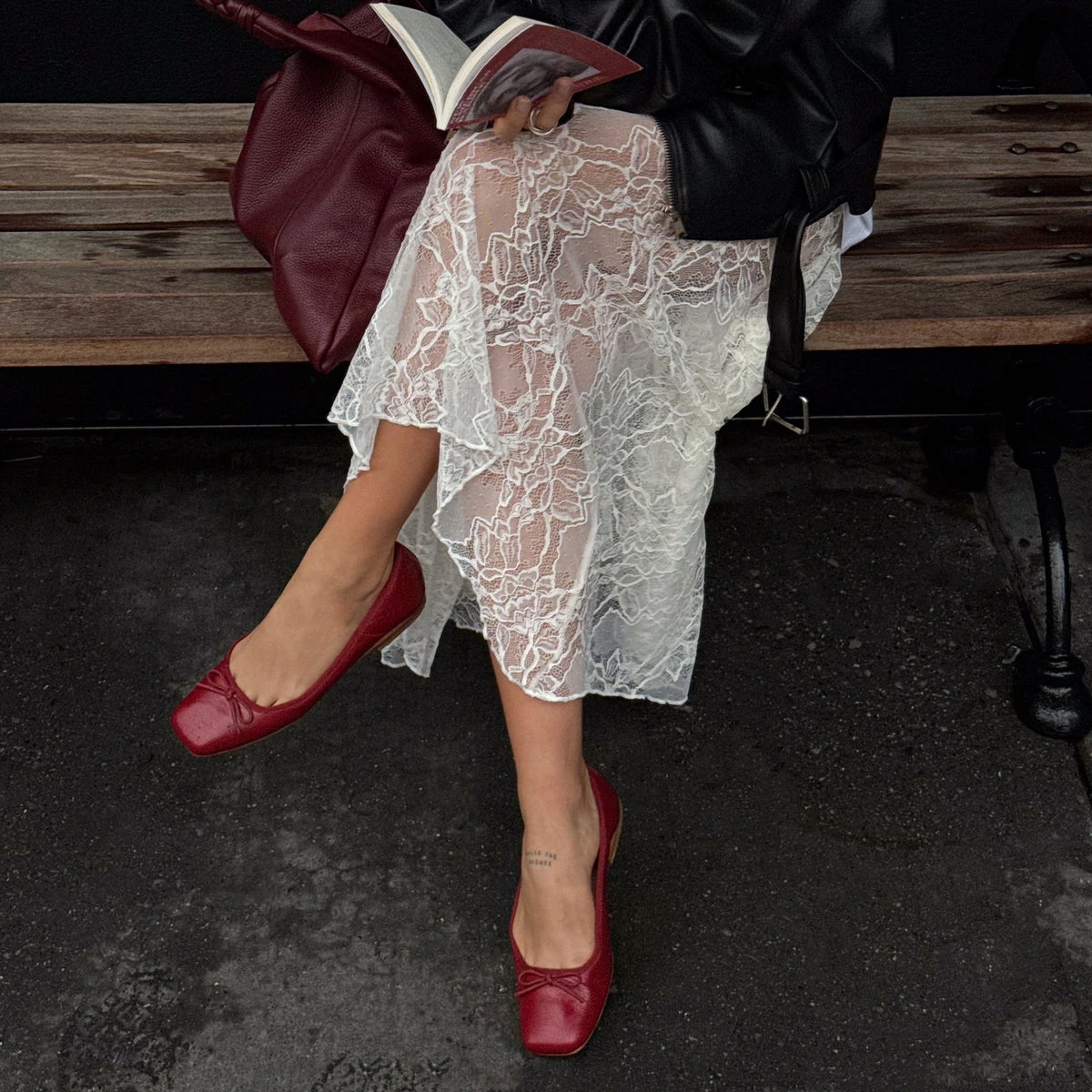 ANISA BALLET FLATS RED CRINKLE PATENT(Anisa Ballet Flats Red Crinkle Patent) 8 ANISA BALLET FLATS RED CRINKLE PATENT(Anisa Ballet Flats Red Crinkle Patent) - Image 8