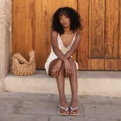 BARTY SANDALS SILVER METALLIC LEATHER(Barty Sandals Silver Metallic Leather) -Dolce Vita Shop BARTYSILVER4