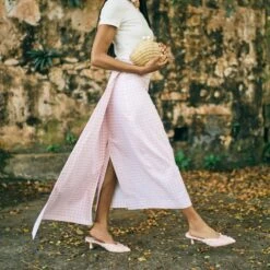 CAMILO X BYRDIE GOLF HEELS PINK RAFFIA(Camilo X Byrdie Golf Heels Pink Raffia) -Dolce Vita Shop BG Jam 1997