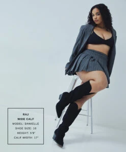 Dolce Vita RAJ WIDE CALF BOOTS ONYX SUEDE(Raj Wide Calf Boots Onyx Suede) -Dolce Vita Shop DANIELLE RAJ WC 2e571dc3 2f76 4aa6 80c0 5bca30cfda5f