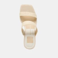 ALIYA PEARL HEELS VANILLA RAFFIA(Aliya Heels Vanilla Raffia) -Dolce Vita Shop DOLCEVITA ALANI SP125 VANILLARAFFIA 06