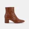 BEL BOOTIES COGNAC CROCO - Re:vita(Bel Booties Cognac Croco Resale)