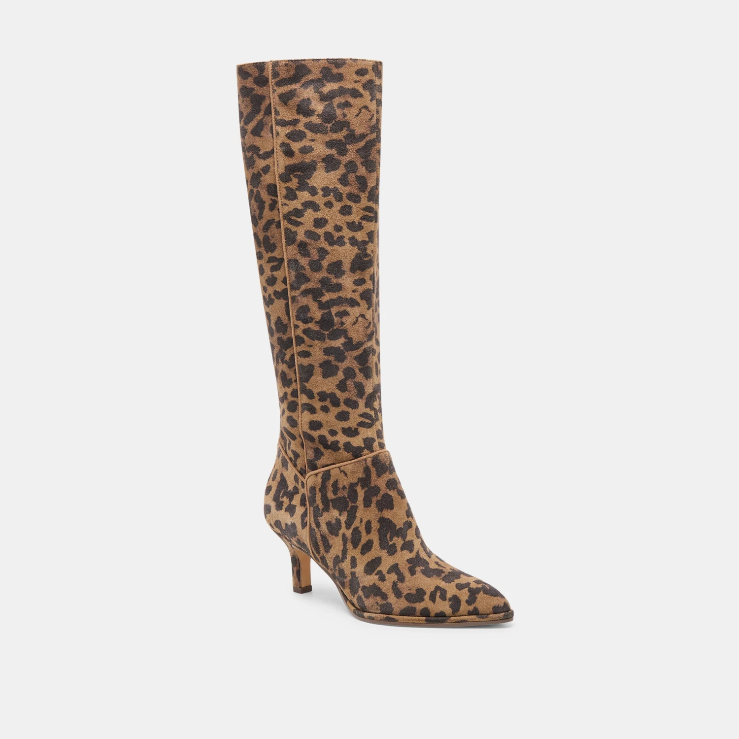 ALDY WIDE CALF BOOTS BROWN LEOPARD PRINTED SUEDE(Aldy Wide Calf Boots Brown Leopard Printed Suede) 2 ALDY WIDE CALF BOOTS BROWN LEOPARD PRINTED SUEDE(Aldy Wide Calf Boots Brown Leopard Printed Suede) - Image 2