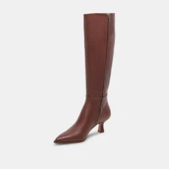 AUGGIE EXTRA WIDE CALF BOOTS CHOCOLATE LEATHER(Auggie Extra Wide Calf Boots Chocolate Leather) -Dolce Vita Shop DOLCEVITA BOOTS AUGGIE CHOCOLATELEATHER 08 59afe685 e249 4013 81e3 51602fb6743c