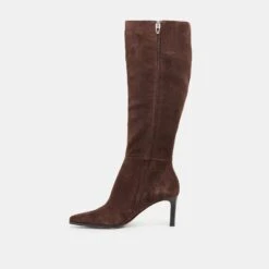 EMMI WIDE CALF BOOTS DK BROWN SUEDE(Emmi Wide Calf Boots Dk Brown Suede) -Dolce Vita Shop DOLCEVITA BOOTS EMMIWC DKBROWNSUEDE 03 2