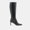 EMMI WIDE CALF BOOTS BLACK LEATHER(Emmi Wide Calf Boots Black Leather)