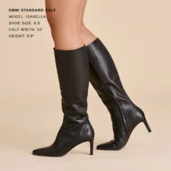 EMMI BOOTS BLACK LEATHER(Emmi Boots Black Leather) -Dolce Vita Shop DOLCEVITA BOOTS EMMI BLACKLEATHER 1