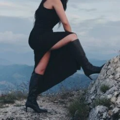 EMMI BOOTS BLACK LEATHER(Emmi Boots Black Leather) -Dolce Vita Shop DOLCEVITA BOOTS EMMI BLACK LEATHER