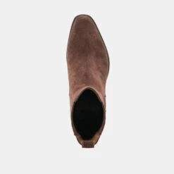 FAINT H2O BOOTIES DK BROWN SUEDE(Faint H2o Booties Dk Brown Suede) -Dolce Vita Shop DOLCEVITA BOOTS FAINT H2O DK BROWN SUEDE H2O 06