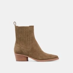 FAINT H2O BOOTIES OLIVE SUEDE(Faint H2o Booties Olive Suede)