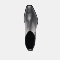 FAINT H2O BOOTIES BLACK LEATHER(Faint H2o Booties Black Leather) -Dolce Vita Shop DOLCEVITA BOOTS FAINTH2O BLACKLEATHERH2O 06