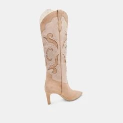 FINLEY STUD BOOTS CAMEL SUEDE(Finley Stud Boots Camel Suede) -Dolce Vita Shop DOLCEVITA BOOTS FINLEY CAMEL SUEDE 03
