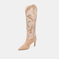 FINLEY STUD BOOTS CAMEL SUEDE(Finley Stud Boots Camel Suede) -Dolce Vita Shop DOLCEVITA BOOTS FINLEY CAMEL SUEDE 08