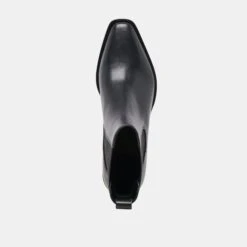 FOSTER BOOTIES BLACK LEATHER(Foster Booties Black Leather) -Dolce Vita Shop DOLCEVITA BOOTS FOSTER BLACK LEATHER 06