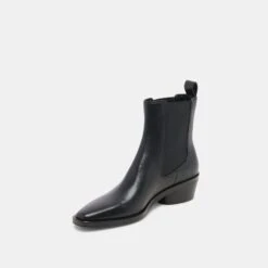 FOSTER BOOTIES BLACK LEATHER(Foster Booties Black Leather) -Dolce Vita Shop DOLCEVITA BOOTS FOSTER BLACK LEATHER 08