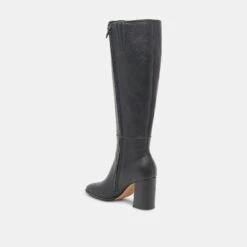 Dolce Vita FYNN WIDE CALF BOOTS ONYX LEATHER(Fynn Wide Calf Boots Onyx Leather) -Dolce Vita Shop DOLCEVITA BOOTS FYNNEXTRAWIDECALF ONYXLEATHER 02