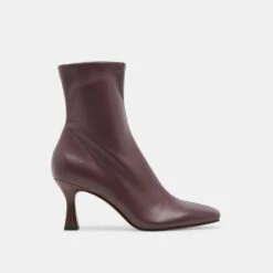 GLAMOR WIDE CALF BOOTS WINE STELLA(Glamor Wide Calf Boots Wine Stella)