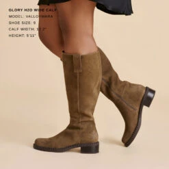 GLORY H2O WIDE CALF BOOTS OLIVE SUEDE(Glory H2o Wide Calf Boots Olive Suede) -Dolce Vita Shop DOLCEVITA BOOTS GLORYH2O OLIVESUEDEH2O WIDECALF 1