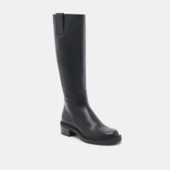 GLORY H2O EXTRA WIDE CALF BOOTS BLACK LEATHER(Glory H2o Extra Wide Calf Boots Black Leather) -Dolce Vita Shop DOLCEVITA BOOTS GLORY H2O BLACK LEATHER 01 ba560ca2 2b40 410d ad80 a03846414b73
