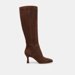 GYRA EXTRA WIDE CALF BOOTS DK BROWN SUEDE(Gyra Extra Wide Calf Boots Dk Brown Suede)