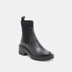 HILORA H2O BOOTS BLACK LEATHER(Hilora H2o Boots Black Leather) -Dolce Vita Shop DOLCEVITA BOOTS HILORA BLACK LEATHER H2O 01