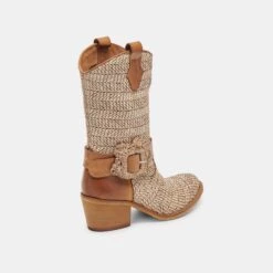 HOSS BOOTS BROWN MULTI RAFFIA(Hoss Boots Brown Multi Raffia) -Dolce Vita Shop DOLCEVITA BOOTS HOSS BROWNMULTIRAFFIA 03