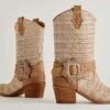 HOSS BOOTS BROWN MULTI RAFFIA(Hoss Boots Brown Multi Raffia)