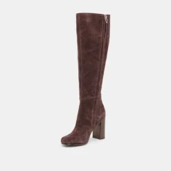 HUDSIN WIDE CALF BOOTS MAHOGANY SUEDE(Hudsin Wide Calf Boots Mahogany Suede) -Dolce Vita Shop DOLCEVITA BOOTS HUDSINWC MAHOGANYSUEDE 01 2