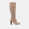 HUDSIN WIDE CALF BOOTS BARLEY SUEDE(Hudsin Wide Calf Boots Barley Suede)