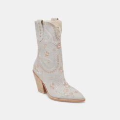 JESSEY FLORAL BOOTS LIGHT BLUE NUBUCK(Jessey Floral Boots Light Blue Nubuck) -Dolce Vita Shop DOLCEVITA BOOTS JESSEYFLORAL LIGHTBLUENUBUCK 01