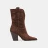 JESSEY BOOTS DK BROWN SUEDE(Jessey Boots Dk Brown Suede)
