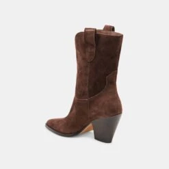 JESSEY BOOTS DK BROWN SUEDE(Jessey Boots Dk Brown Suede) -Dolce Vita Shop DOLCEVITA BOOTS JESSEY DK BROWN SUEDE 09