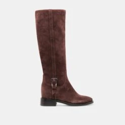 KILIAN H2O WIDE CALF BOOTS MAHOGANY SUEDE(Kilian H2o Wide Calf Boots Mahogany Suede)