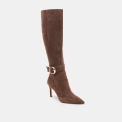 KINZY BOOTS DK BROWN SUEDE(Kinzy Boots Dk Brown Suede) -Dolce Vita Shop DOLCEVITA BOOTS KINZY DK BROWN SUEDE 01