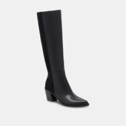 Dolce Vita KRISTY BOOTS BLACK LEATHER(Kristy Boots Black Leather) -Dolce Vita Shop DOLCEVITA BOOTS KRISTY BLACKDRITANLEATHER 01