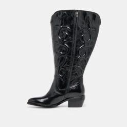 MIRLA EXTRA WIDE CALF BOOTS BLACK LEATHER(Mirla Extra Wide Calf Boots Black Leather) -Dolce Vita Shop DOLCEVITA BOOTS MIRLAPLUS BLACKLEATHER 03 2