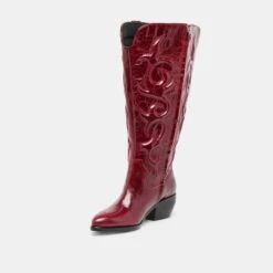 MIRLA EXTRA WIDE CALF BOOTS OXBLOOD LEATHER(Mirla Extra Wide Calf Boots Oxblood Leather) -Dolce Vita Shop DOLCEVITA BOOTS MIRLAPLUS OXBLOODLEATHER 01 1