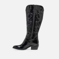 MIRLA WIDE CALF BOOTS BLACK LEATHER(Mirla Wide Calf Boots Black Leather) -Dolce Vita Shop DOLCEVITA BOOTS MIRLAWC BLACKLEATHER 03 2