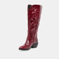 MIRLA WIDE CALF BOOTS OXBLOOD LEATHER(Mirla Wide Calf Boots Oxblood Leather) -Dolce Vita Shop DOLCEVITA BOOTS MIRLAWC OXBLOODLEATHER 01 1
