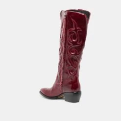 MIRLA WIDE CALF BOOTS OXBLOOD LEATHER(Mirla Wide Calf Boots Oxblood Leather) -Dolce Vita Shop DOLCEVITA BOOTS MIRLAWC OXBLOODLEATHER 02