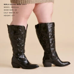 MIRLA EXTRA WIDE CALF BOOTS BLACK LEATHER(Mirla Extra Wide Calf Boots Black Leather) -Dolce Vita Shop DOLCEVITA BOOTS MIRLA BLACKLEATHER EXTRAWIDECALF 1