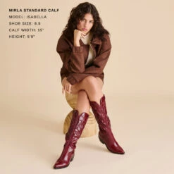 MIRLA BOOTS OXBLOOD LEATHER(Mirla Boots Oxblood Leather) -Dolce Vita Shop DOLCEVITA BOOTS MIRLA OXBLOODLEATHER 1