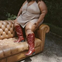 MIRLA EXTRA WIDE CALF BOOTS OXBLOOD LEATHER(Mirla Extra Wide Calf Boots Oxblood Leather) -Dolce Vita Shop DOLCEVITA BOOTS MIRLA OXBLOOD LEATHER EXTRA WIDE CALF 3