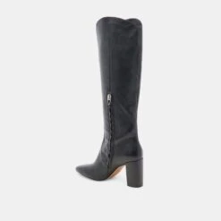 NEDI BOOTS BLACK LEATHER(Nedi Boots Black Leather) -Dolce Vita Shop DOLCEVITA BOOTS NEDI BLACK LEATHER 09